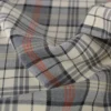Tissu Tartan Gris et écru