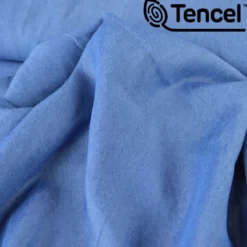 Tissu Tencel - sergé Fin bleu jean