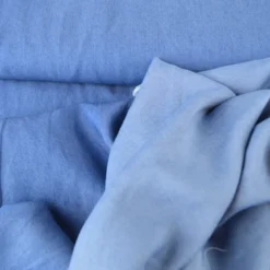 Tissu Tencel - sergé Fin bleu jean