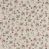 Tissu toile aspect lin motifs Chiens Dog Life - OEKO TEX
