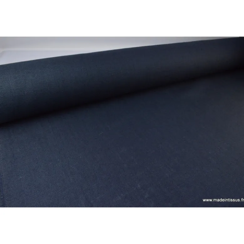 Tissu Toile de Jute Bleu marine