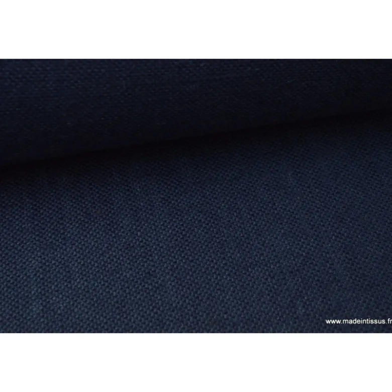 Tissu Toile de Jute Bleu marine