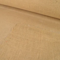 Tissu Toile de Jute Naturel contrecollée d'un film plastique