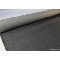 Tissu toile denim lourde jean noir
