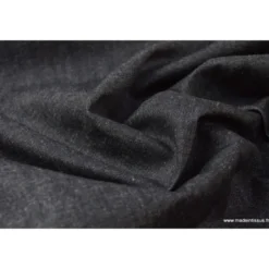 Tissu toile denim lourde jean noir