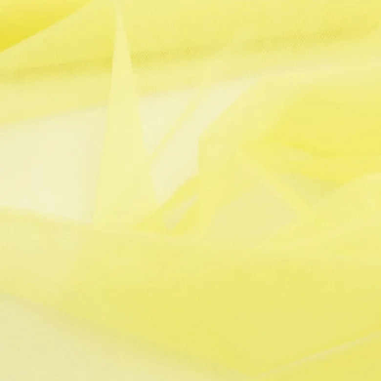 Tissu Tulle souple coloris jaune fluo en 280cm.