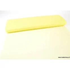 Tissu Tulle souple coloris jaune fluo en 280cm.