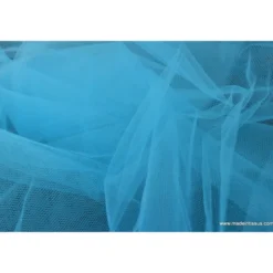 Tissu Tulle souple robe de mariée turquoise en 3.00m de large .