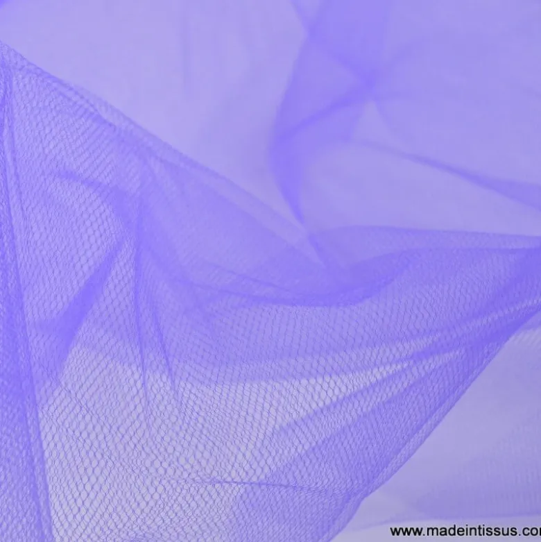 Tissu Tulle souple robe de mariée Violet en 3.00m de large .