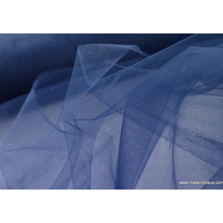 Tissu Tulle souple robe de mariée marine en 3.00m de large .