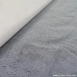 Tissu Tulle souple robe de mariée ivoire naturel en 3.00m de large .