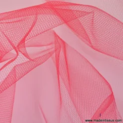 Tissu Tulle souple robe de mariée rouge en 3.00m de large .