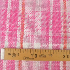 Tissu Tweed esprit Chanel - Fuchsia