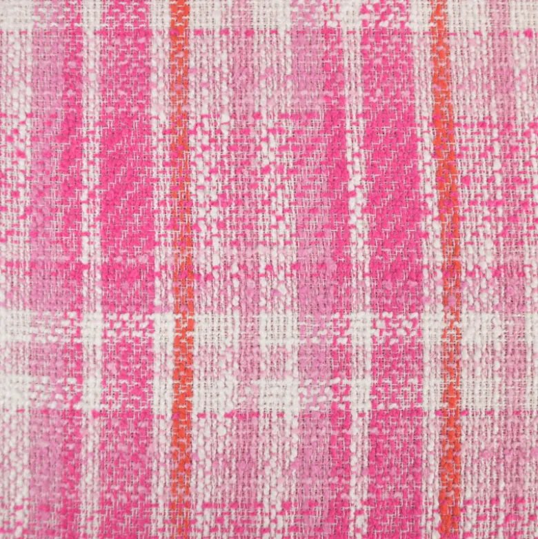Tissu Tweed esprit Chanel - Fuchsia