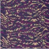Tissu twill modal (viscose) motif animalier Aubergine