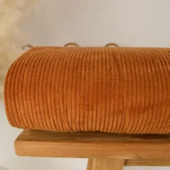 Tissu Velours cotelé grosses côtes Ecureuil - OEKO TEX