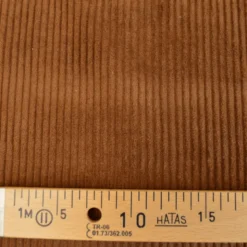 Tissu Velours cotelé grosses côtes Caramel - OEKO TEX