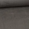Tissu Velours cotelé grosses côtes Taupe - OEKO TEX