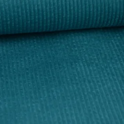 Tissu Velours cotelé grosses côtes Pétrole foncé - OEKO TEX