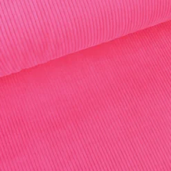 Tissu Velours cotelé grosses côtes Fuchsia - OEKO TEX