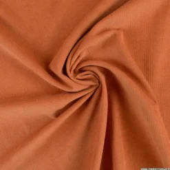 Tissu Velours cotelé milleraies écureuil -label Oeko tex