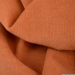 Tissu Velours cotelé milleraies écureuil -label Oeko tex