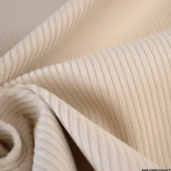 Tissu Velours cotelé 500 raies coloris Lin - OEKO TEX