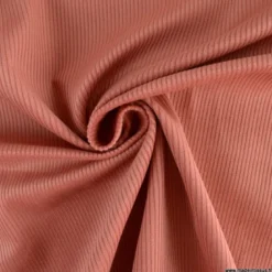 Tissu Velours cotelé 500 raies coloris Paprika - OEKO TEX