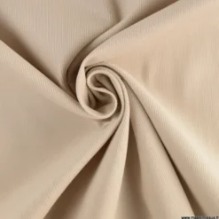 Tissu velours côtelé milleraies coton Galet -oeko tex