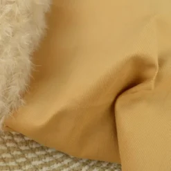 Tissu velours côtelé milleraies coton Camel -oeko tex