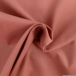 Tissu velours côtelé milleraies coton Paprika -oeko tex