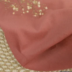 Tissu velours côtelé milleraies coton Paprika -oeko tex
