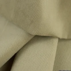 Tissu velours côtelé milleraies coton beige