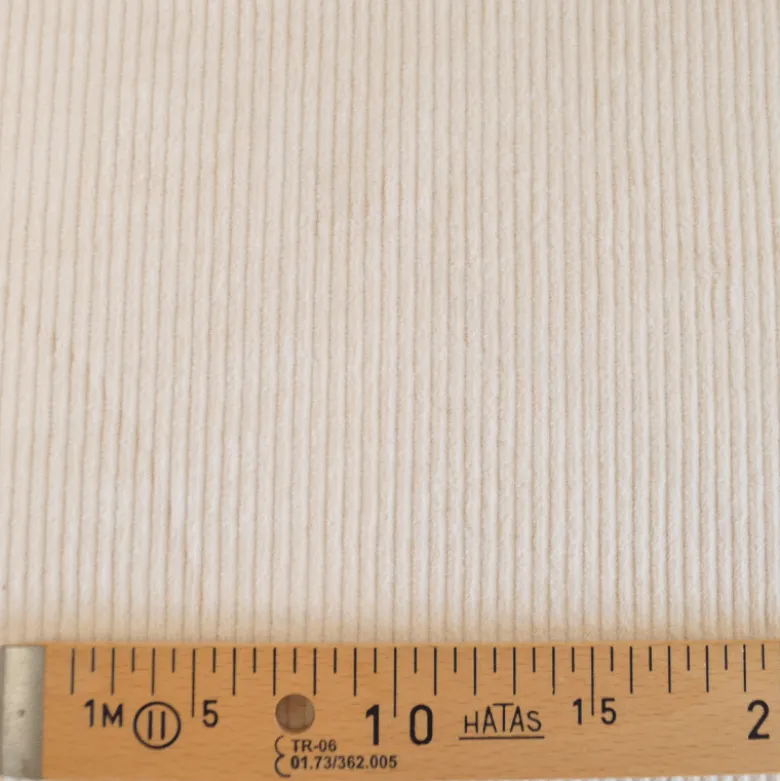 Tissu Velours côtelé Stretch Blanc cassé milk - oeko tex