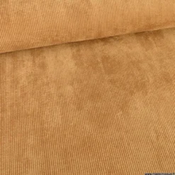 Tissu Velours côtelé washé camel - oeko tex