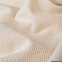 Tissu Velours côtelé washé Coquille d'oeuf - oeko tex