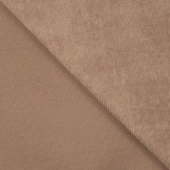 Tissu Velours côtelé washé Taupe - oeko tex