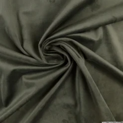 Tissu velours d'ameublement coloris Taupe