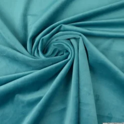 Tissu velours d'ameublement coloris Turquoise
