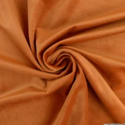 Tissu velours d'ameublement coloris Rouille