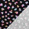 Tissu velours milleraies Poppy motif léopard fond noir - OEKO TEX