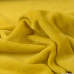 Tissu velours rasé pyjamas nicky Ocre