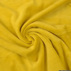 Tissu velours rasé pyjamas nicky Ocre