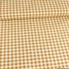 Tissu vichy en coton lavé - Camel - caramel