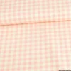 Tissu vichy en coton lavé - Rose