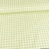 Tissu vichy en coton lavé - vert clair