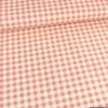 Tissu vichy en coton lavé - Vieux rose