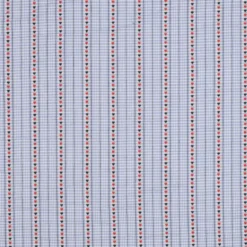 Tissu vichy et rayures jacquard - motif coeurs