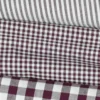 Tissu vichy grands carreaux sur Popeline coloris Aubergine - OEKO TEX