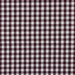Tissu vichy grands carreaux sur Popeline coloris Aubergine - OEKO TEX